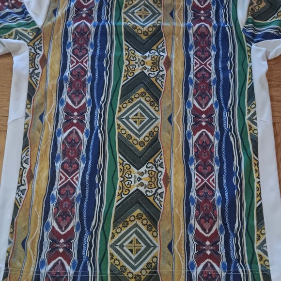 Puma Coogi Callob. White Tee with Colorful Tribal Pattern - Picture 5 of 11